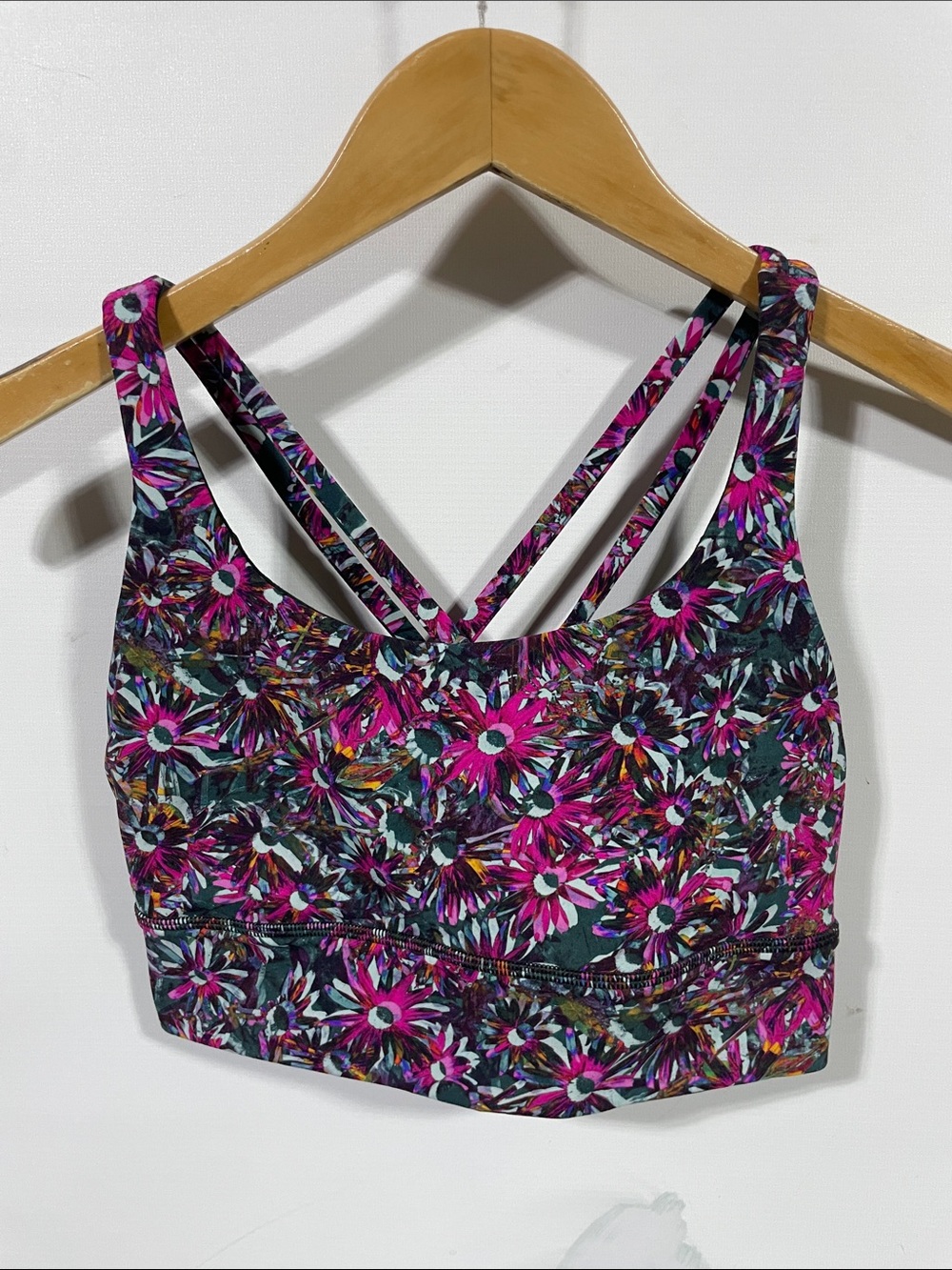 lululemon athletica Pink Floral Print Sports Bra